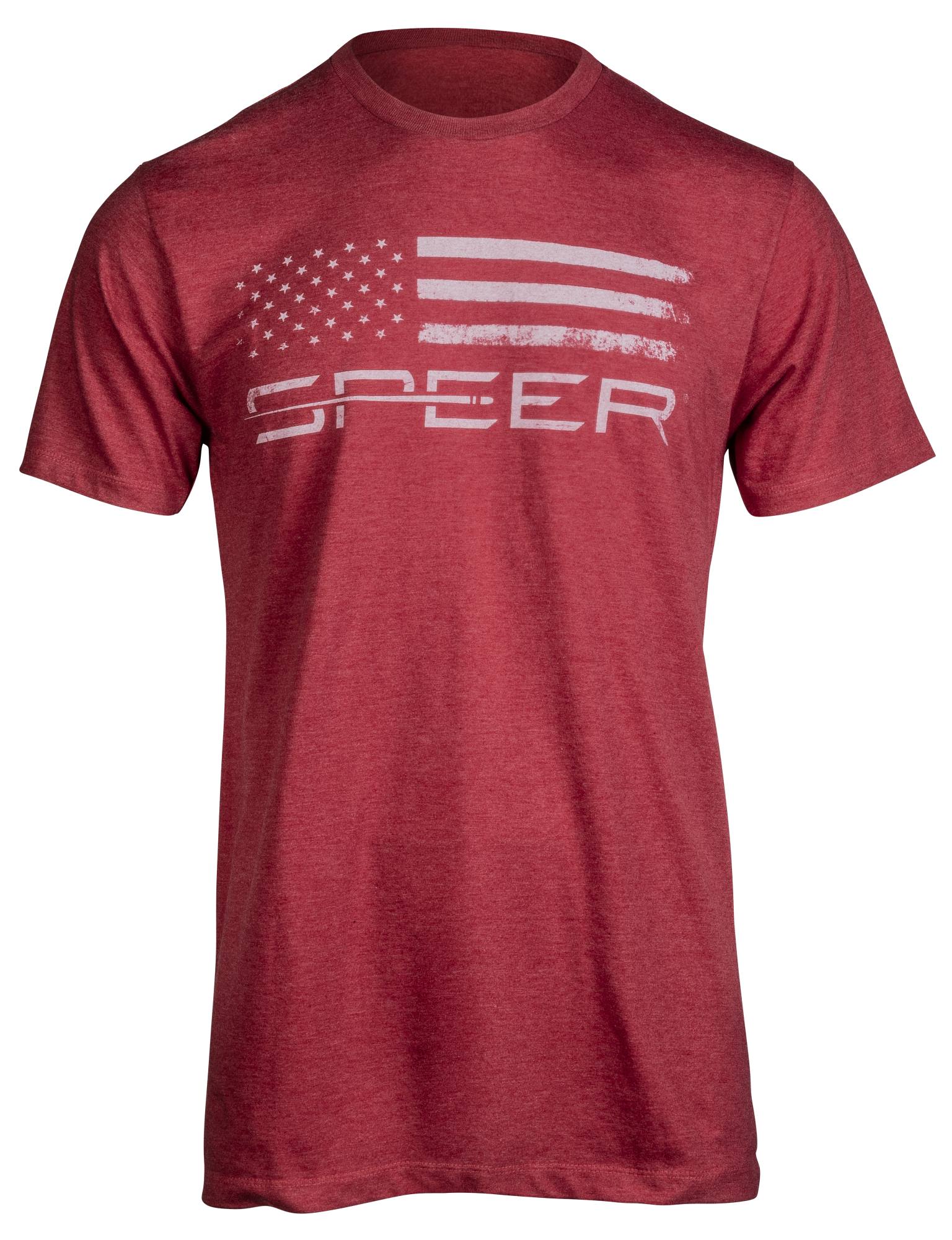 Buy Speer Distressed Flag T-Shirt - Red for USD 25.00 | Speer